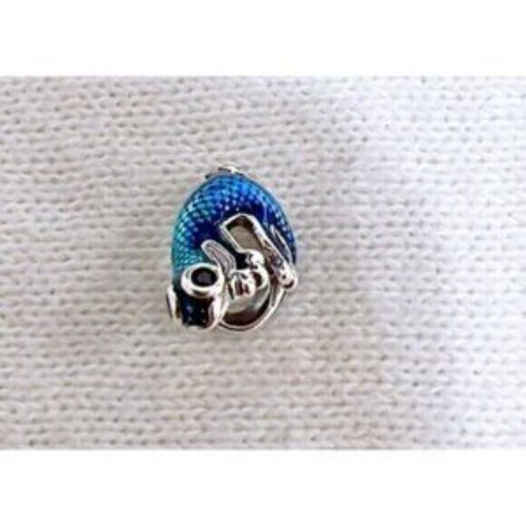 Blue Gecko Charm,925 Sterling Silver Charm For Bracelet Necklace Pendant - Picture 6 of 7